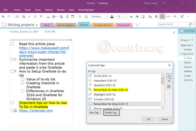 onenote for mac tips